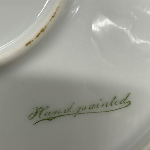 Antique Floral Tray Plate Handles Gold Bavaria Flowers Porcelain Hand Painted - Picture 5 of 11